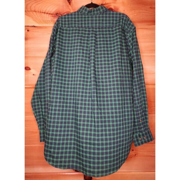 Green and Blue Plaid Men's Shirt - Picture 10 of 11